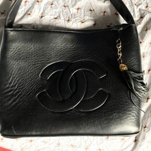 Vintage Chanel cc lambskin Shoulder Bag